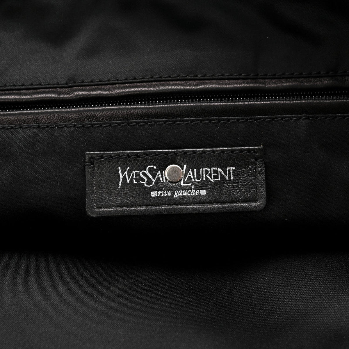 Calfskin Studded Drawstring Tote Black