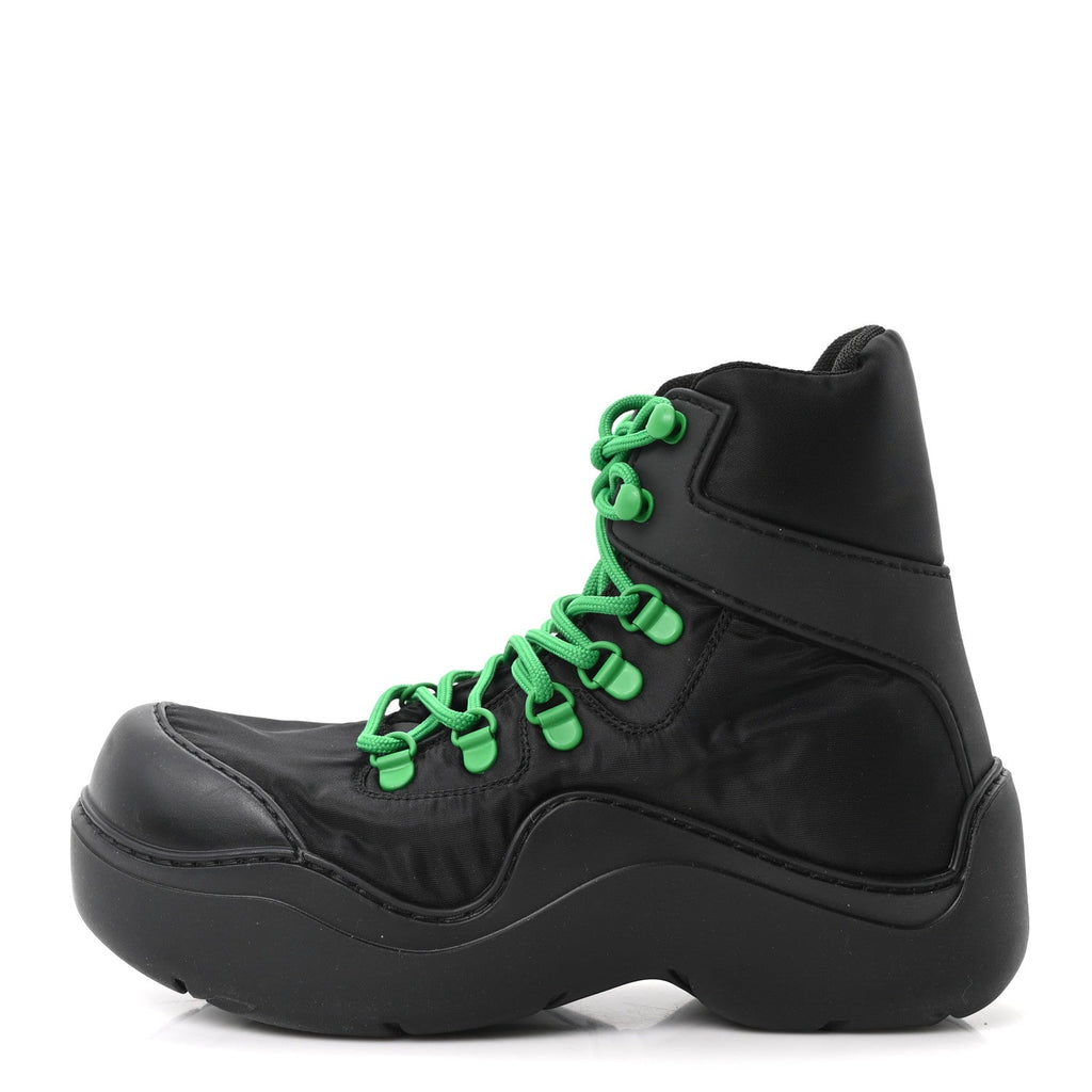 Technical Fabric Rubber Puddle Bomber Boots 36 Black Grass