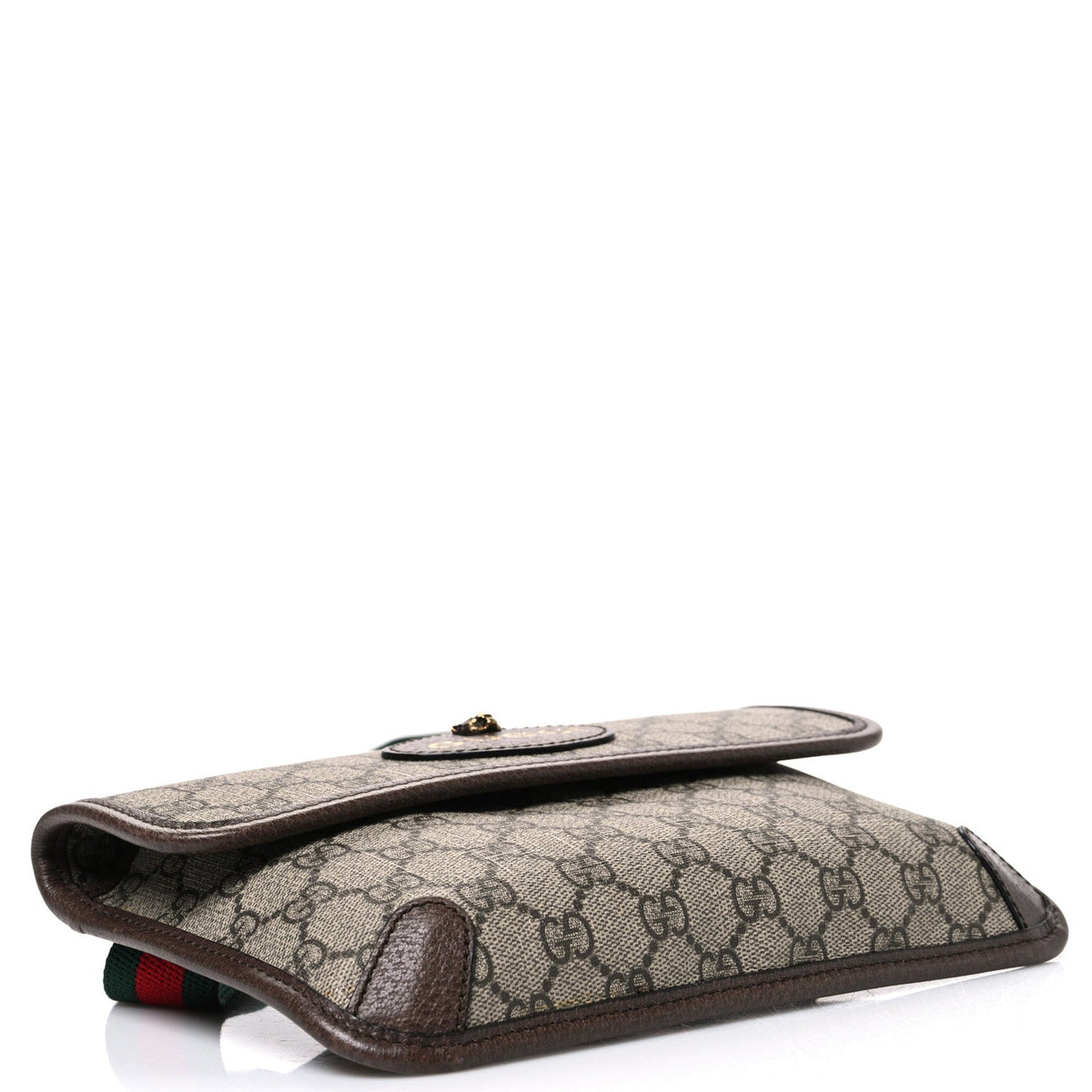 GG Supreme Monogram Neo Vintage Web Belt Bag Brown