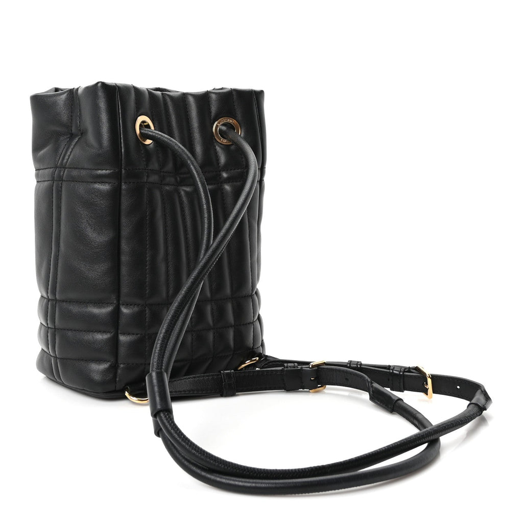 Lambskin Quilted Mini Lola Backpack Black