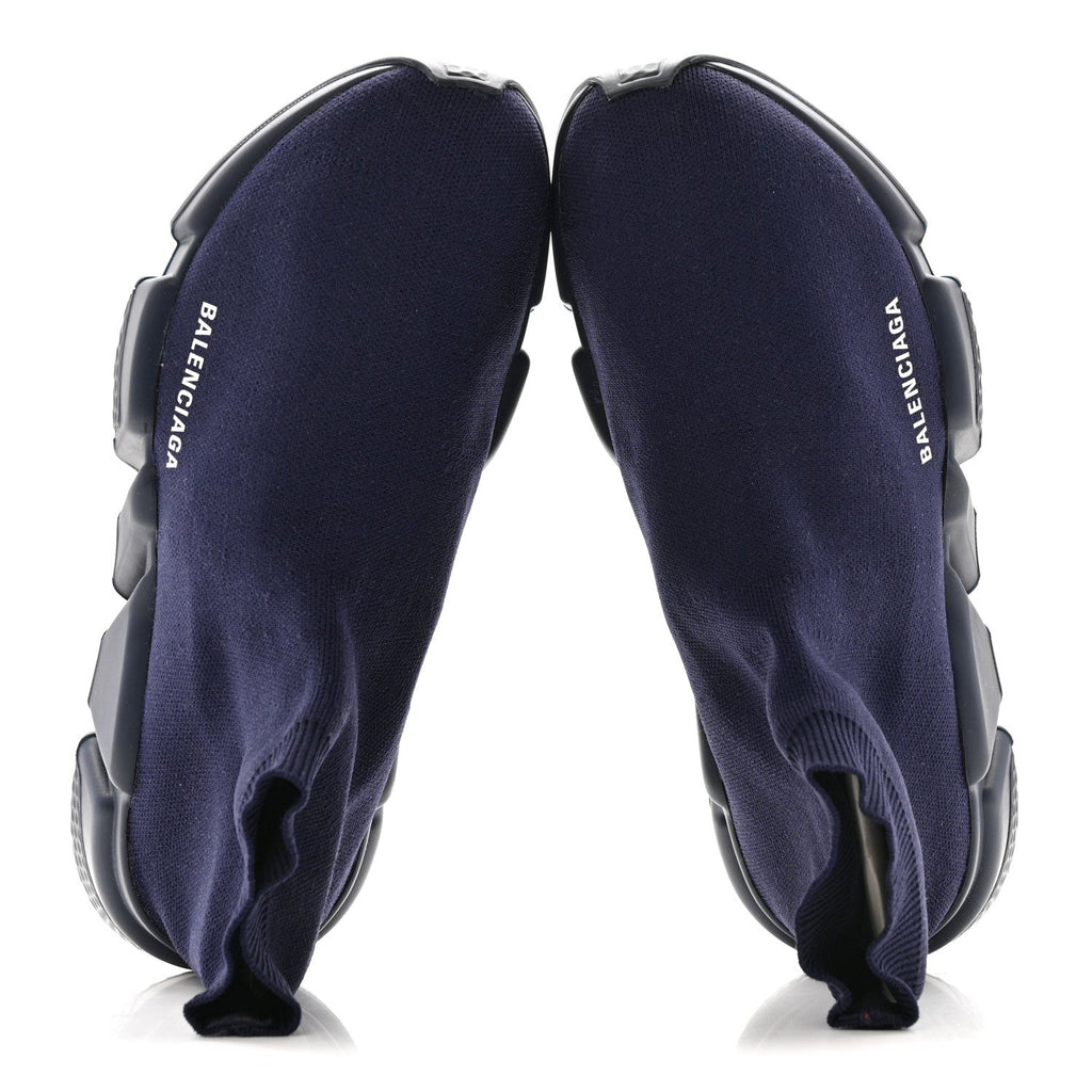 Neoprene Knit Mens Speed Sneakers 42 Bleu Marine