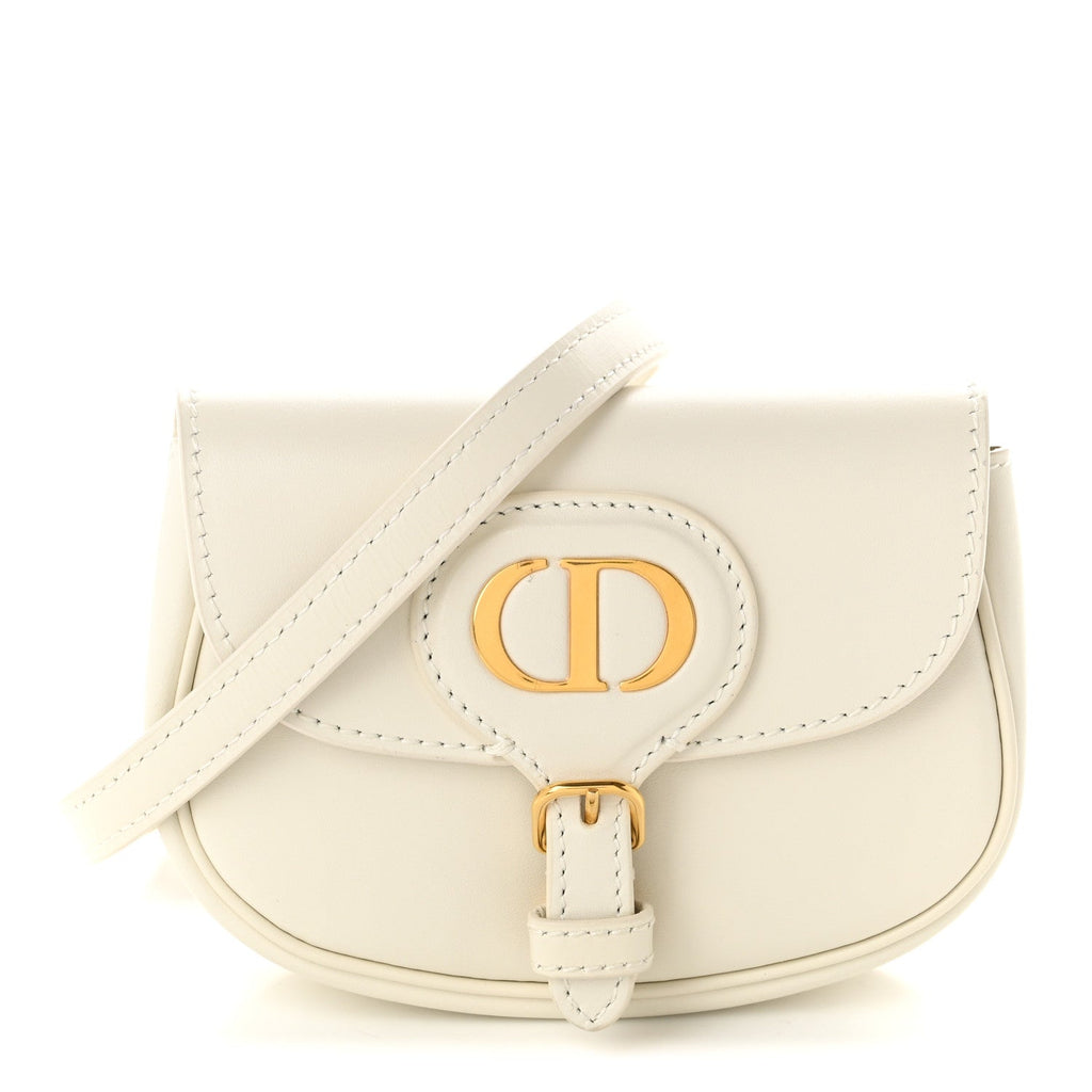 Box Calfskin Micro Bobby Waist Bag Latte