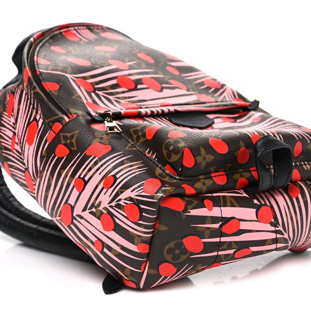 Monogram Jungle Dots Palm Springs Backpack PM Sugar Pink Poppy