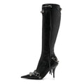 Agneau Arena Spike Spiked Cagole 90mm Boots 35 Black