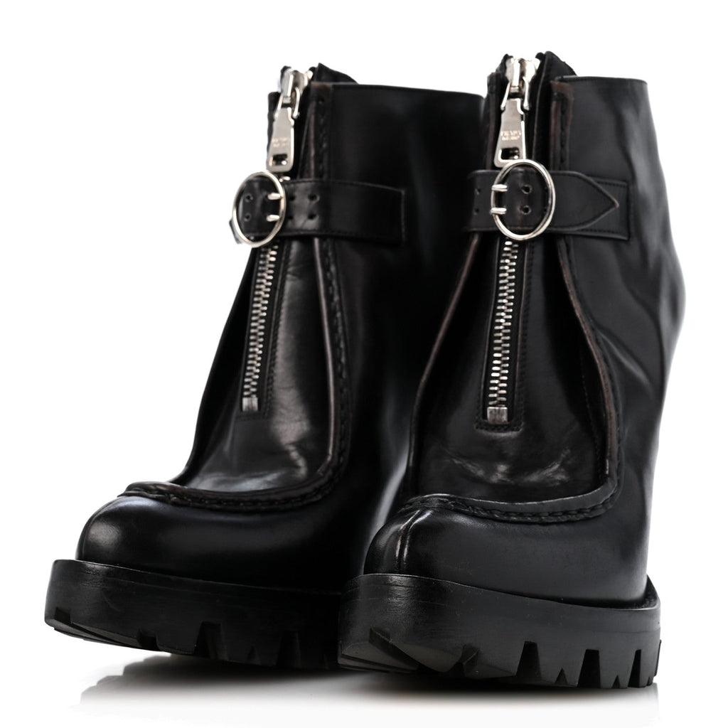 Spazzolato Buckle 120mm Ankle Boots 35 Black