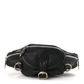 Grained Calfskin Mini Snat Pack Gunslinger Waist Bag Black