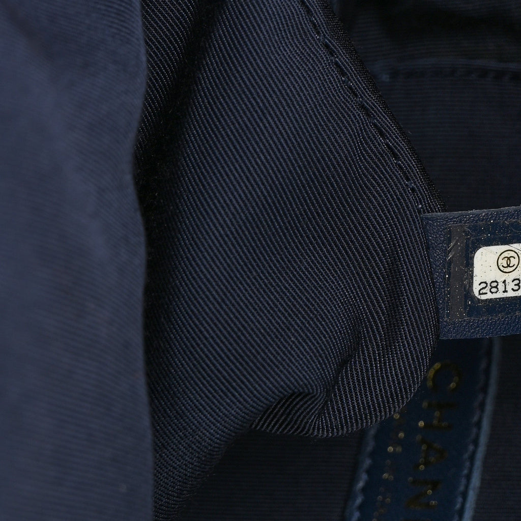 Tweed Front Pocket Backpack Navy