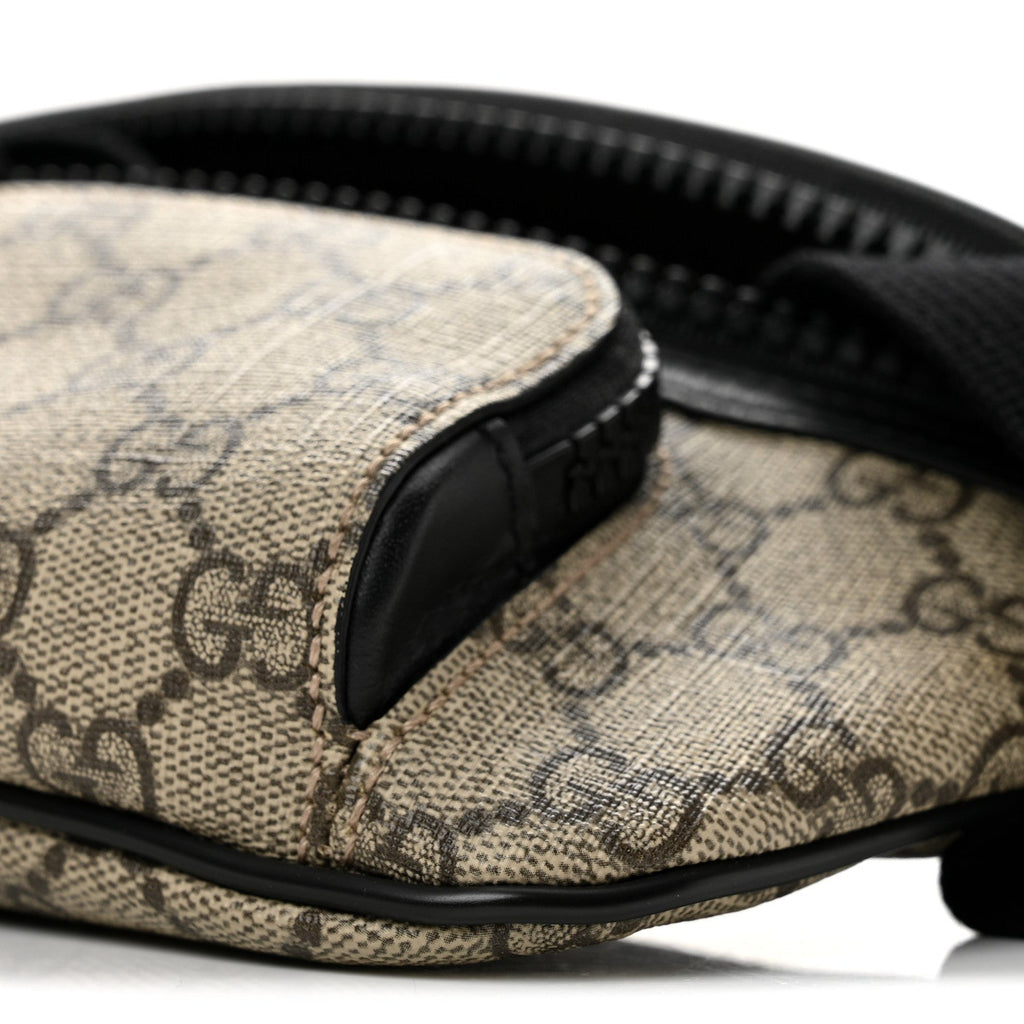 GG Supreme Monogram Belt Bag Black