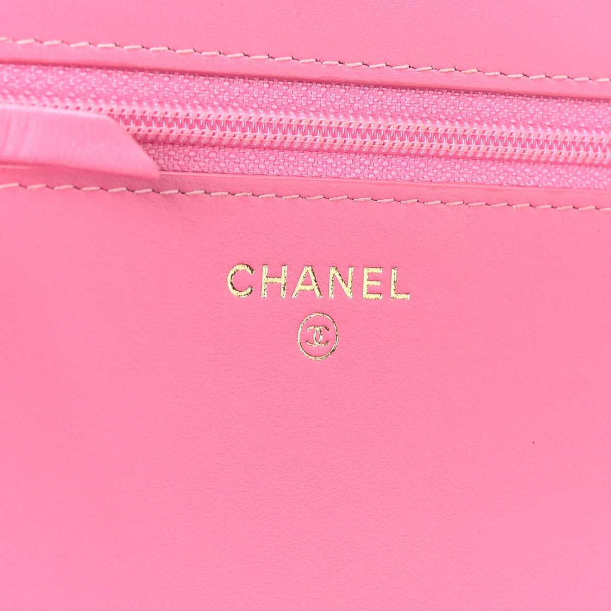 Caviar Quilted Boy Wallet On Chain WOC Pink