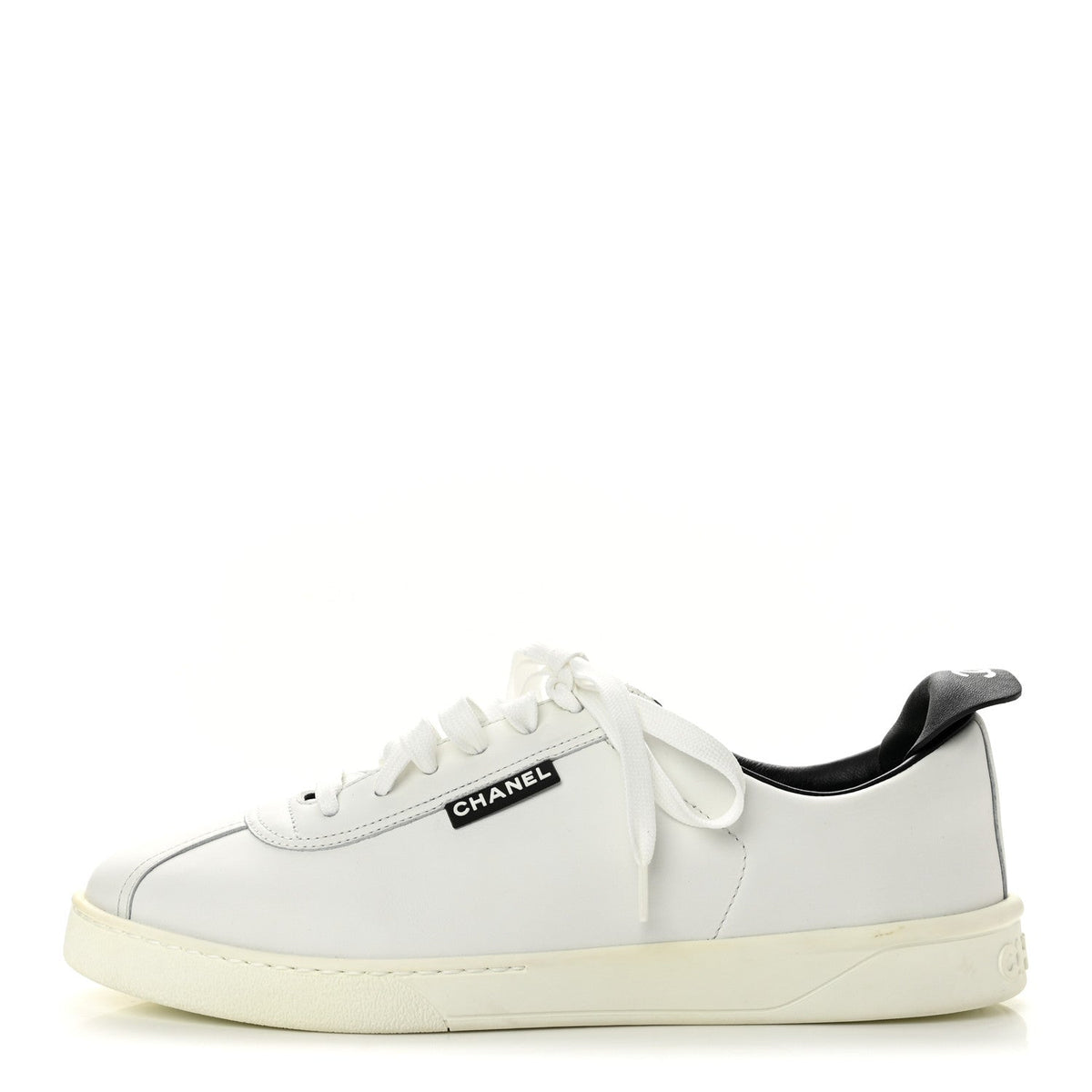 Calfskin Mens CC Sneakers 41 White