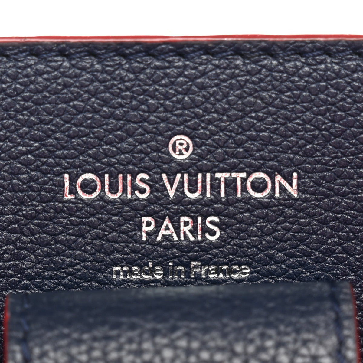 Soft Calfskin Braided Lockme Bucket Marine Rouge