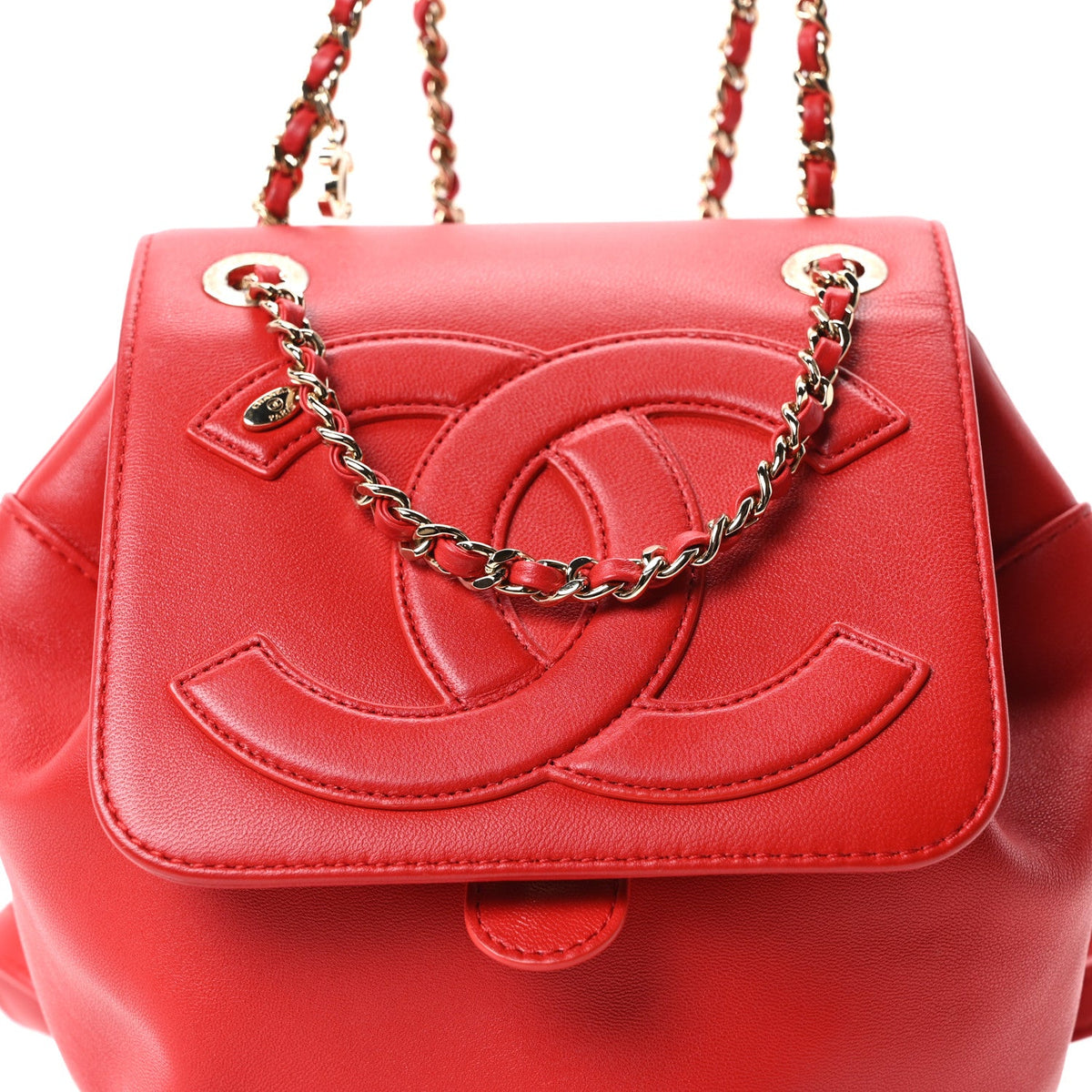Lambskin CC Mania Backpack Red