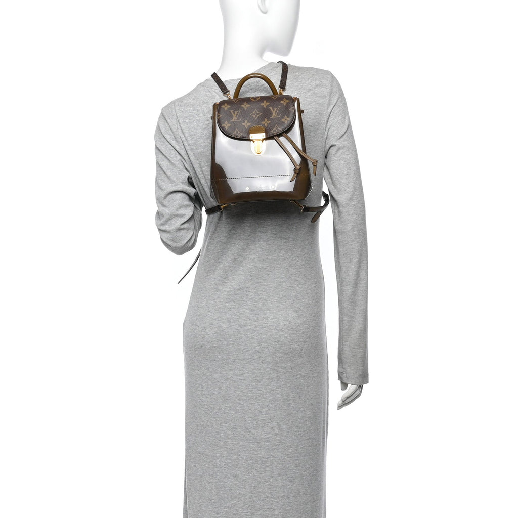 Patent Monogram Hot Springs Backpack Vert Bronze