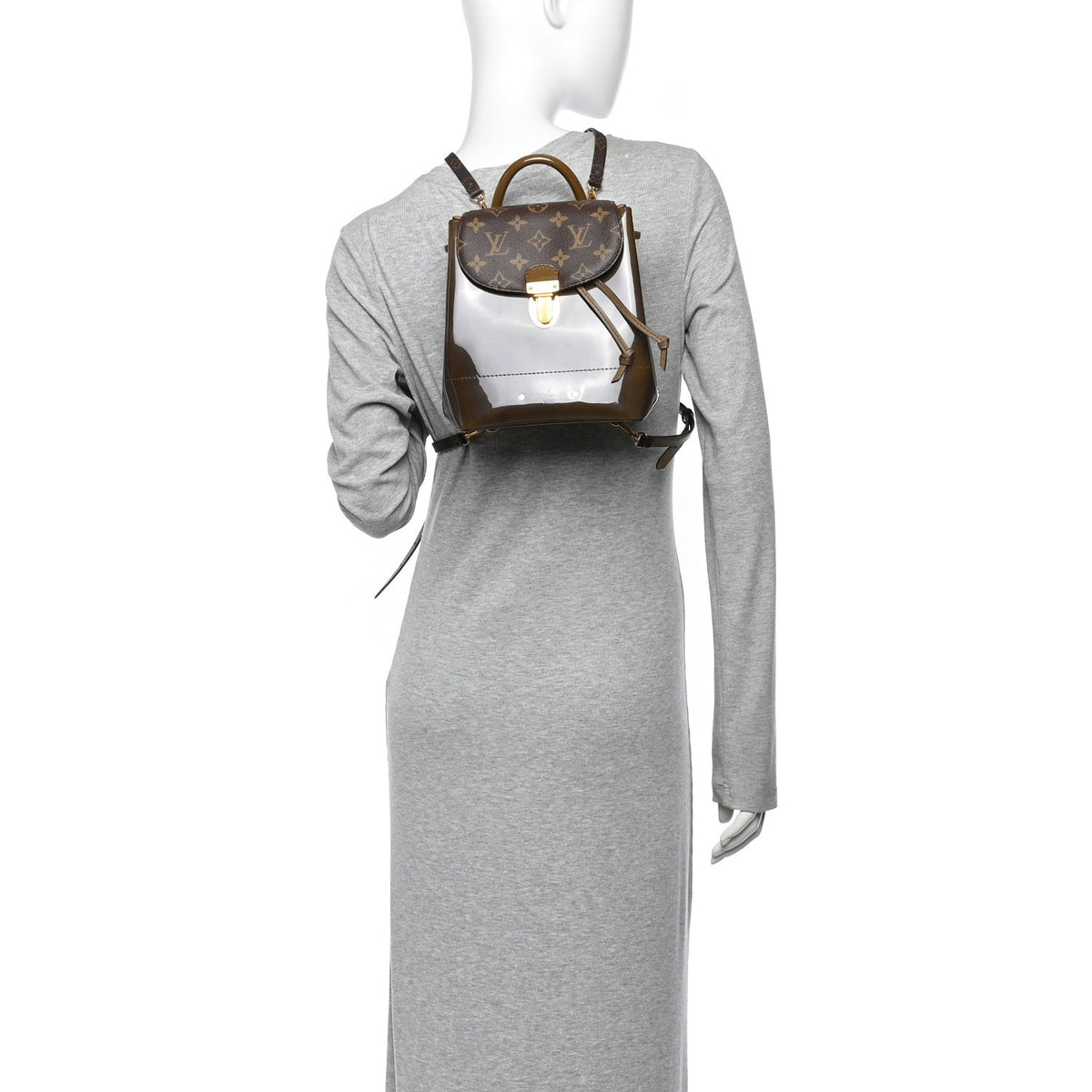 Patent Monogram Hot Springs Backpack Vert Bronze