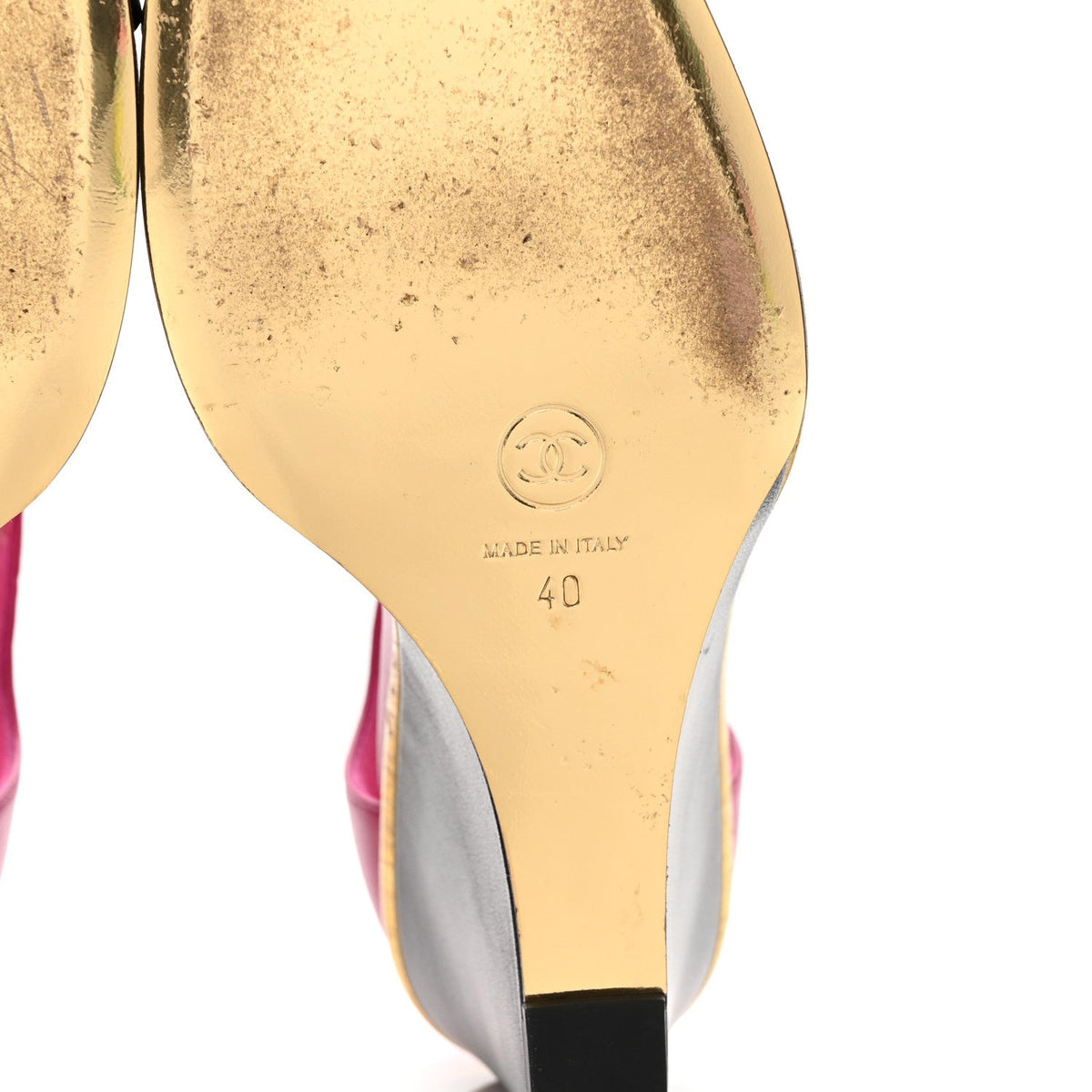 Lambskin Cap Toe Open Wedge Pumps 40 Fuchsia Black