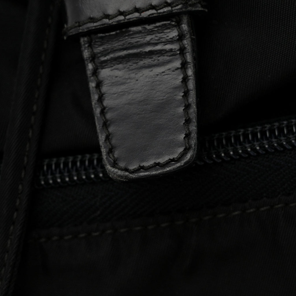 Tessuto Nylon Vela Cinch Backpack Black
