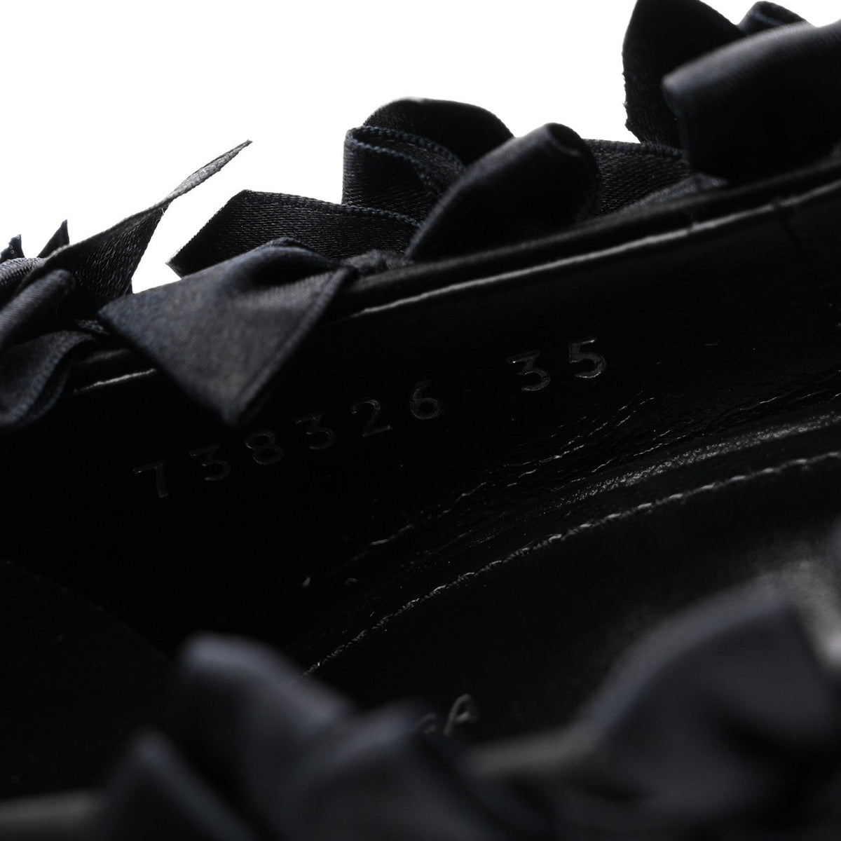 Satin Pointed Marie A Bows All Over 110mm Pumps  35 Black