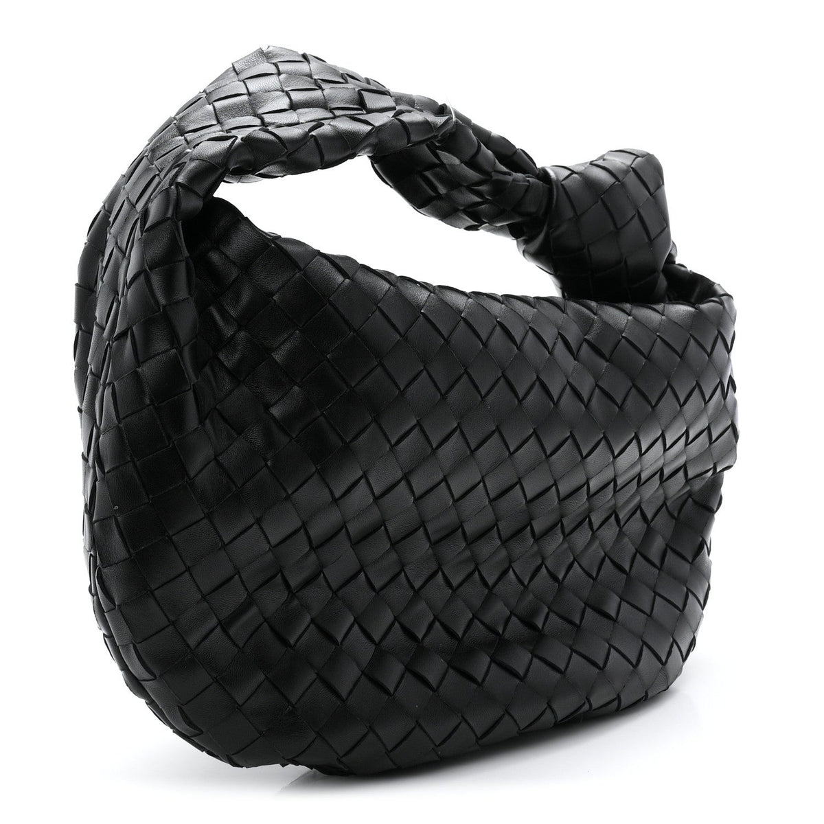 Nappa Intrecciato Teen Jodie Hobo Black