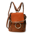 Suede Calfskin Mini Faye Backpack Tan
