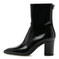 Vitello Marilyn Betty 70 Ankle Zip Boots 35 Black