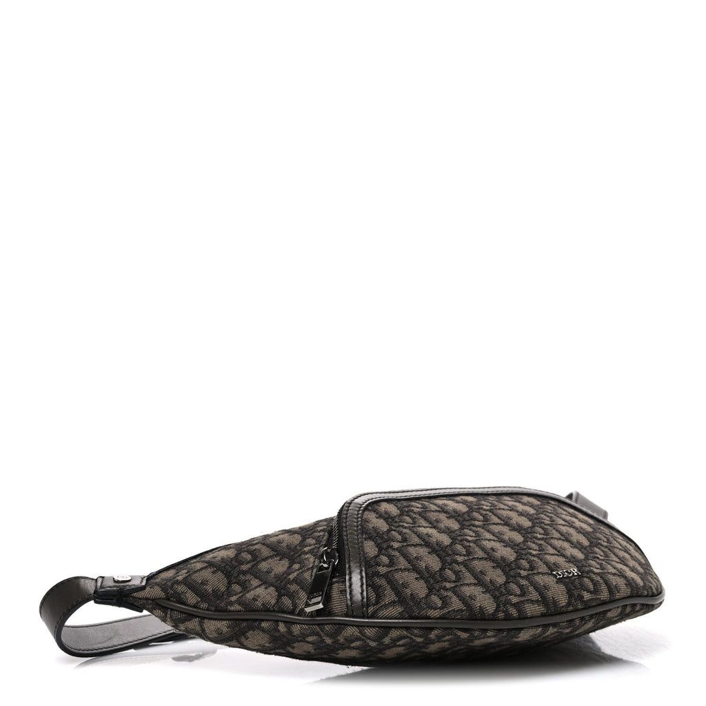 Oblique Saddle Belt Pouch Blue