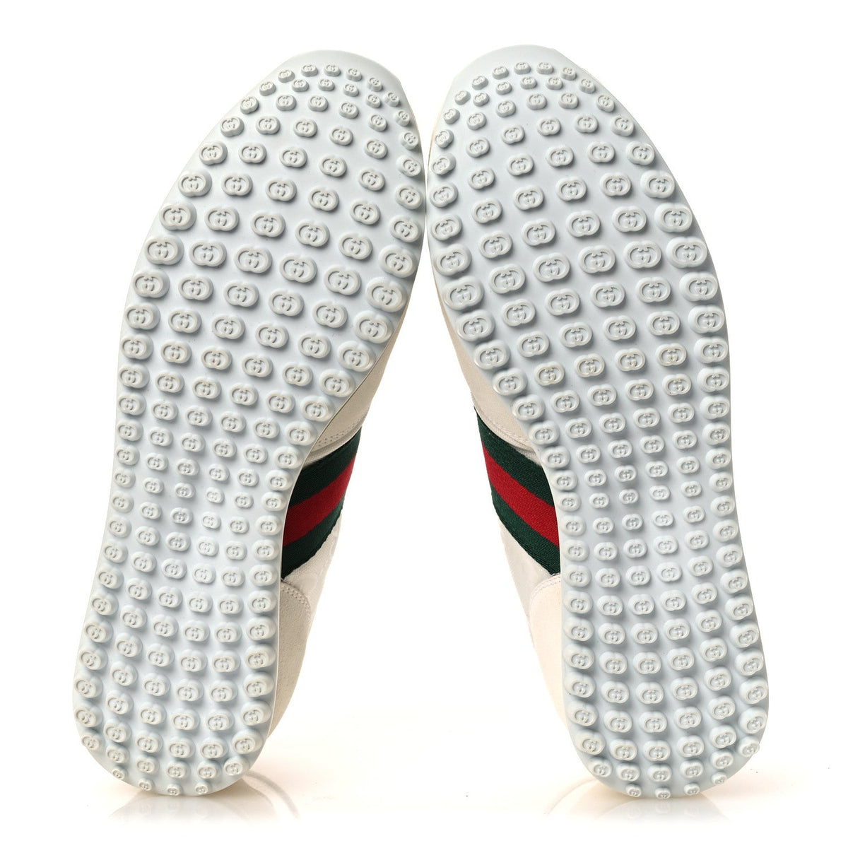 GG Suede Monogram Web Re-Motion Sneakers 37 White