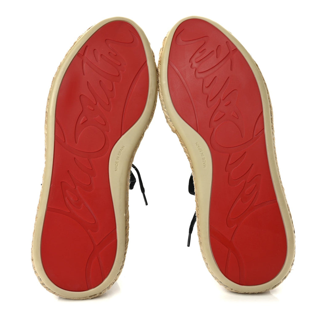 Toile Calfskin Espasneak Flat Sneaker 36 Obscur