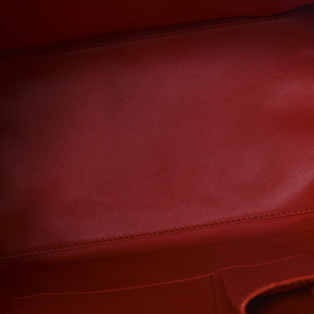 Crocodile Mini Luggage Vermillion