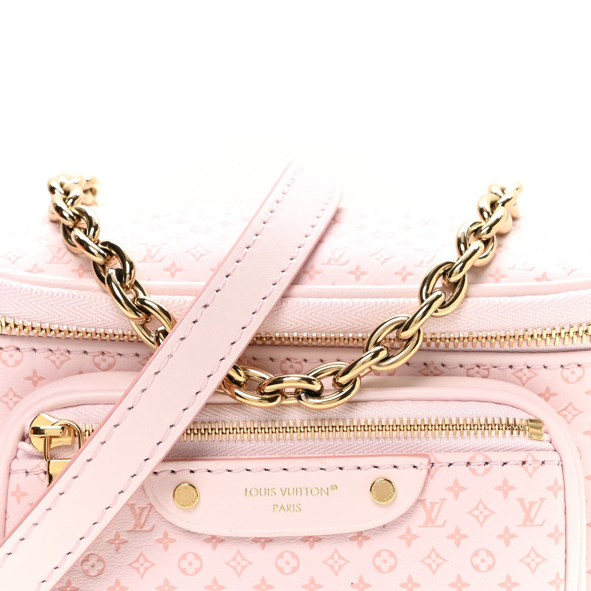 Calfskin Minigram Mini Bumbag  Light Bliss