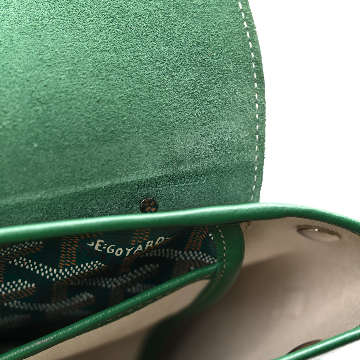 Goyardine Calfskin Mini Alpin Backpack Green