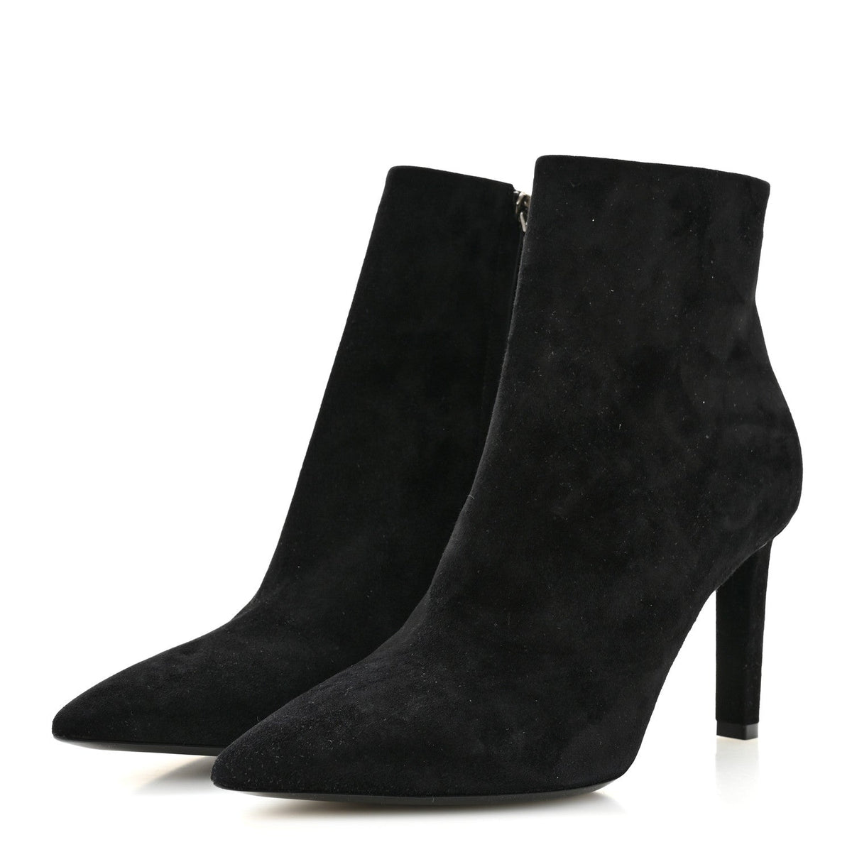 Suede Kate 85 Zip Bootie 39.5 Black