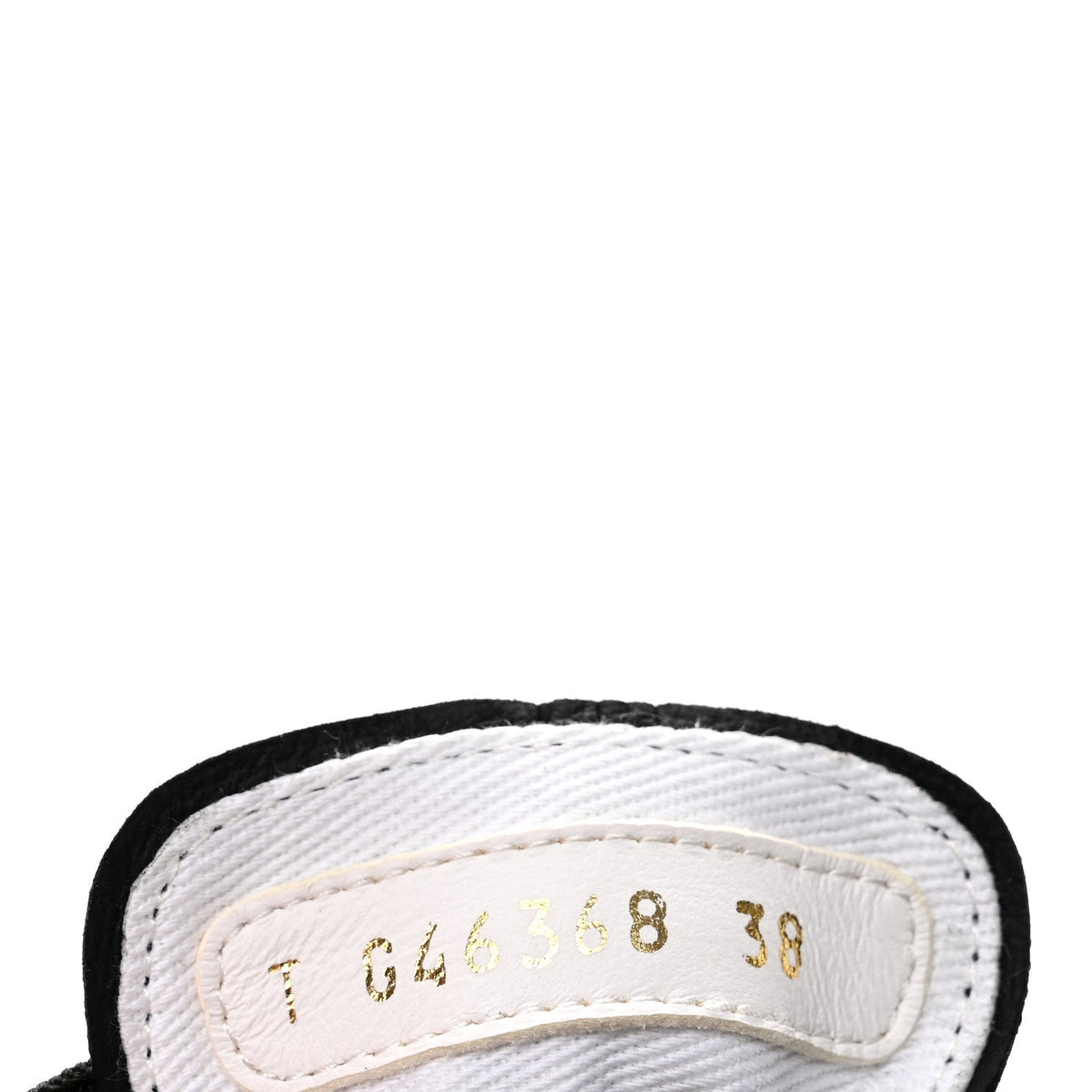 Lambskin Printed Logo Sneakers 38 Black