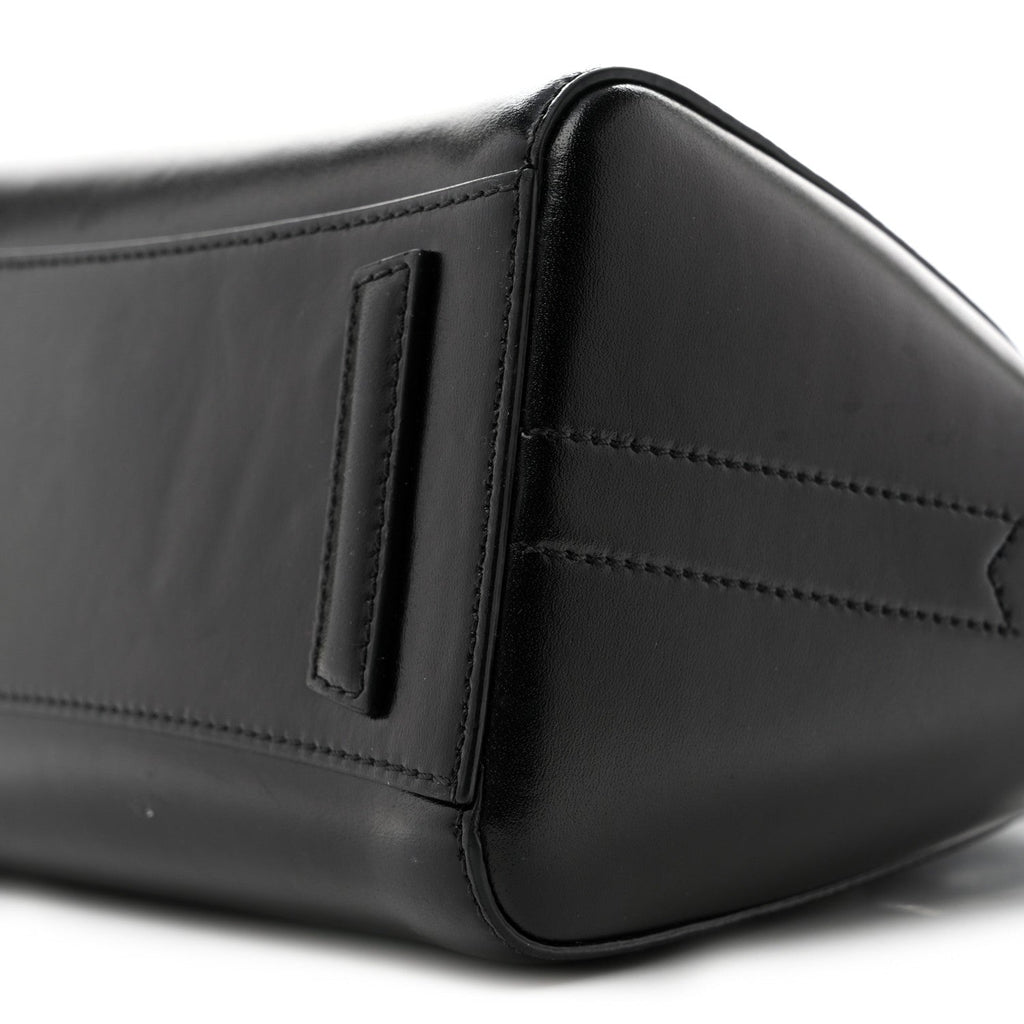 Shiny Lord Calfskin Mini Antigona Black