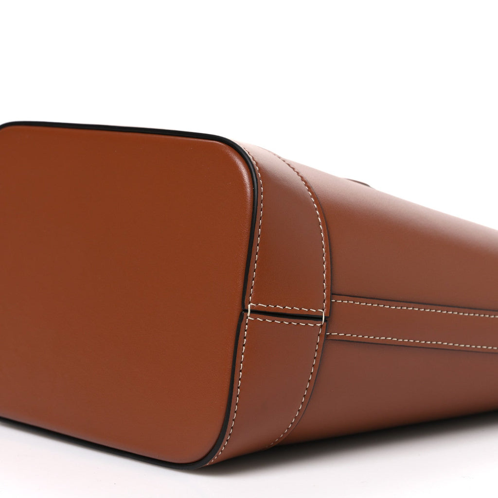 Smooth Calfskin Small Cuir Triomphe Bucket Bag Tan