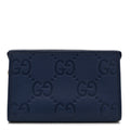 Piuma Calfskin Jumbo GG Embossed Pouch  Royale