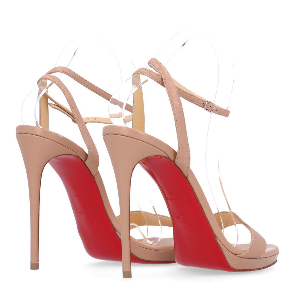 Nappa Loubi Queen 120 Pumps 39 Nude