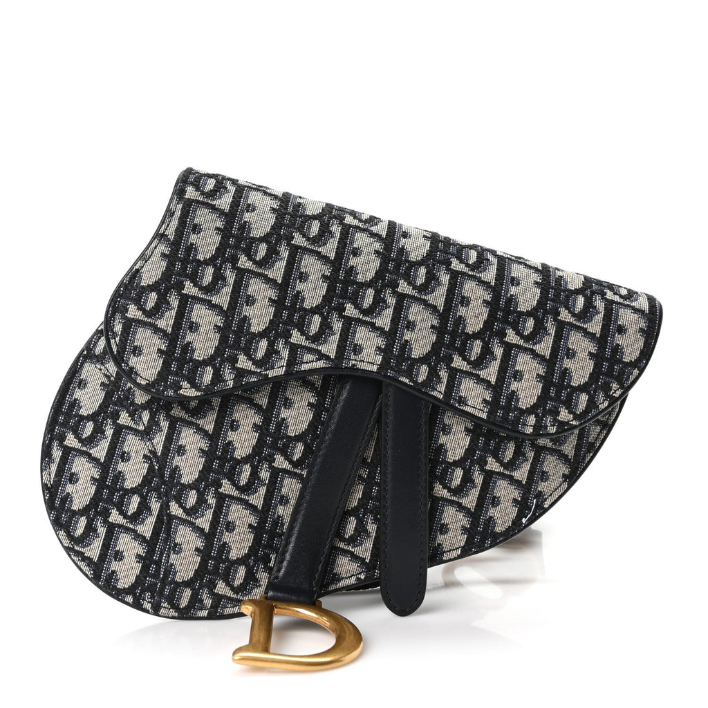 Oblique Saddle Belt Pouch Blue