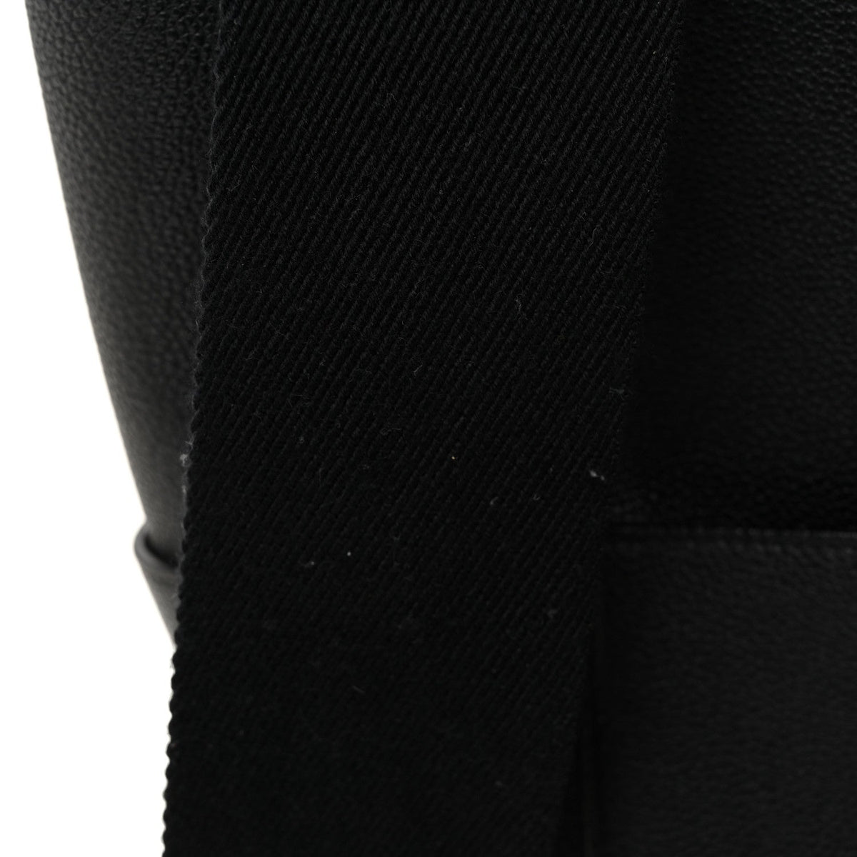 Soft Grained Calfskin Sangle Bucket Bag Black