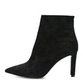 Suede Kate 85 Zip Bootie 39.5 Black