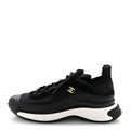 Velvet Calfskin Mixed Fibers CC Sneakers 41.5 Black