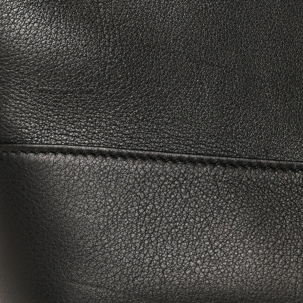 Smooth Calfskin Y Small Bucket Bag Black