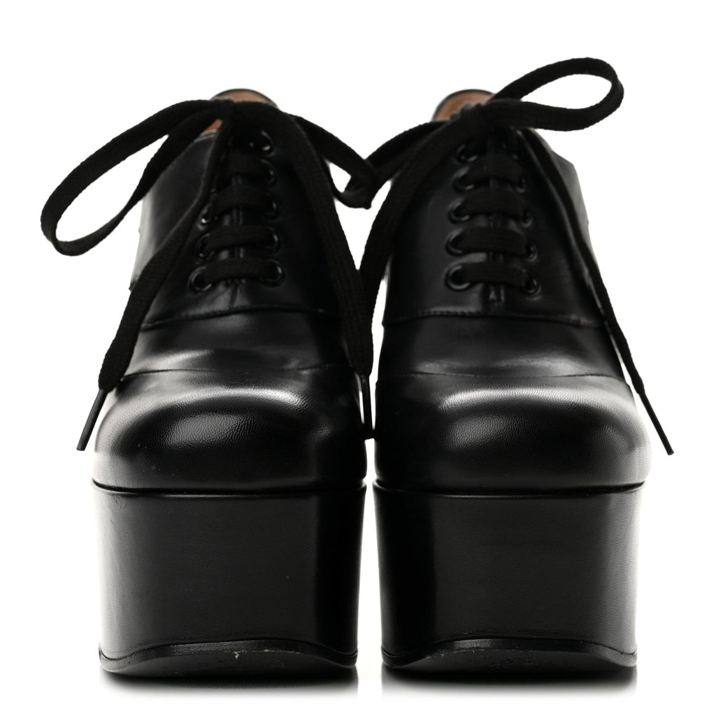 Malaga Kid Otis Lace Up Platform Pumps 36.5 Black