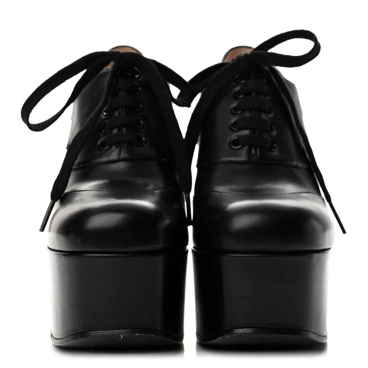 Malaga Kid Otis Lace Up Platform Pumps 36.5 Black