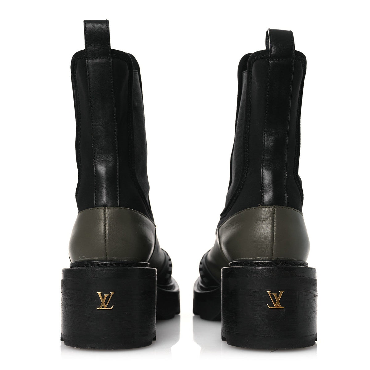 Calfskin Beaubourg Ankle Boots 39 Black Green