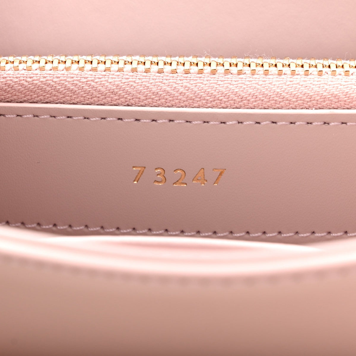 Satinated Calfskin Mini 16 Top Handle Bag Bleached Pink