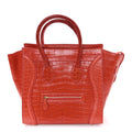 Crocodile Mini Luggage Vermillion
