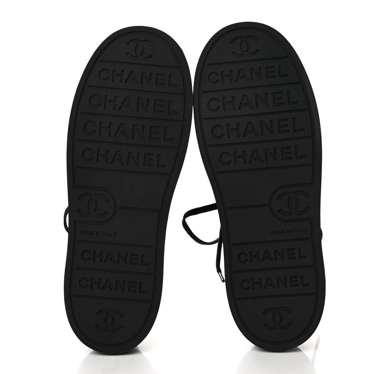 Lambskin Printed Logo Sneakers 38 Black