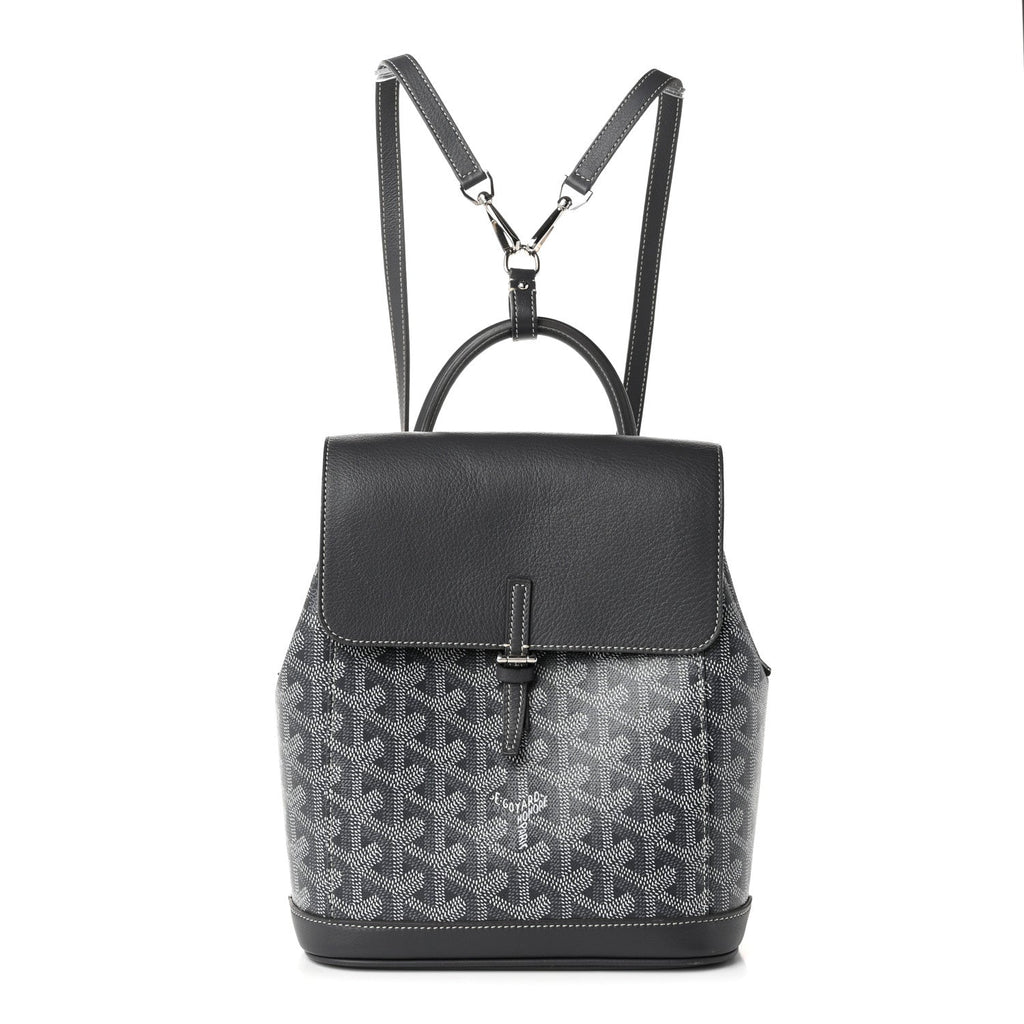 Goyardine Calfskin Mini Alpin Backpack Grey