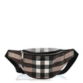 E-canvas Check Cason Bum Bag Dark Birch Brown
