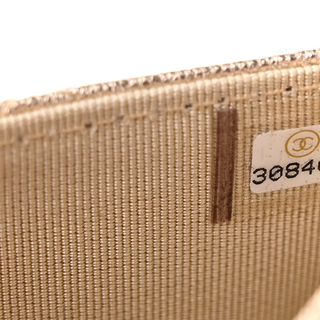 Metallic Lambskin Quilted Belt Bag Gold